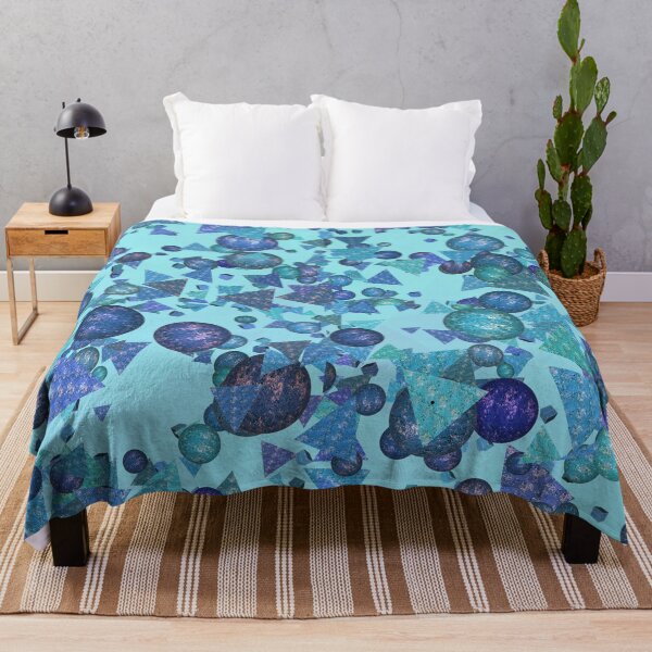 Item preview, Modern and festive shapes in shades of blue designed and sold by MarionsArt.