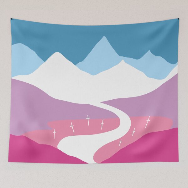 Item preview, Bigender Halloween Pride Flag designed and sold by BreakTheBinary.