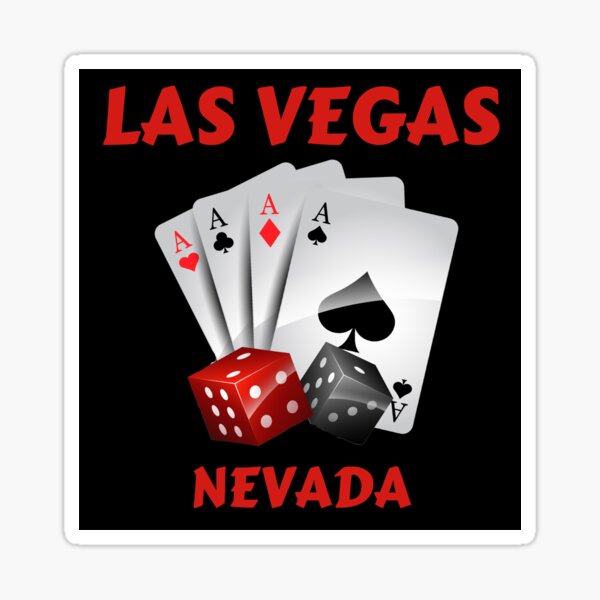 Las Vegas Cards And Dice Nevada Sticker