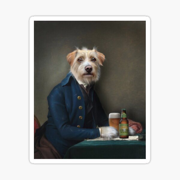 Dog Portrait - Vice President Sticker