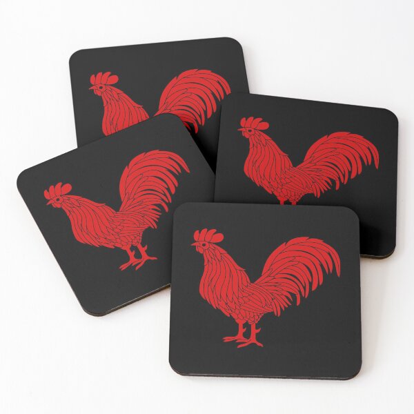 Item preview, Red Graphic of a Rooster Active  designed and sold by ApplingAcres.