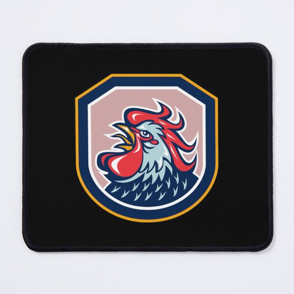 Item preview, Rooster Cockerel Crowing Shield Retro   designed and sold by ApplingAcres.