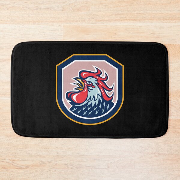 Item preview, Rooster Cockerel Crowing Shield Retro   designed and sold by ApplingAcres.