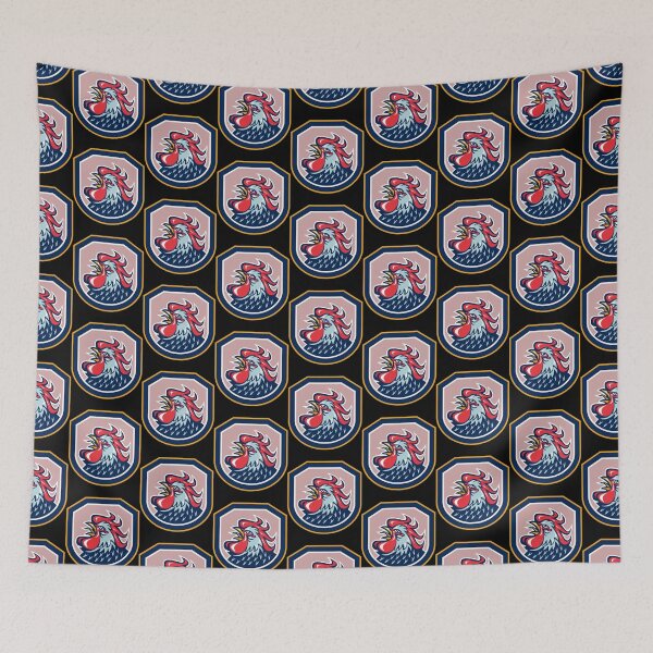 Item preview, Rooster Cockerel Crowing Shield Retro   designed and sold by ApplingAcres.