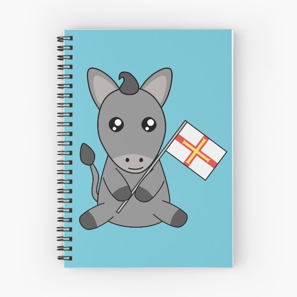 Item preview, Guernsey Donkey Waving Guernsey Flag designed and sold by cashewdays.