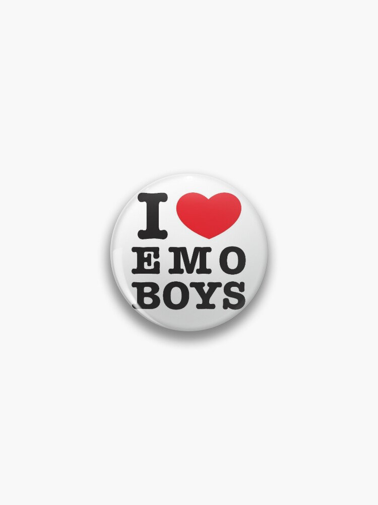 I Love Emo Boys Enamel Pin - Distinct Pins