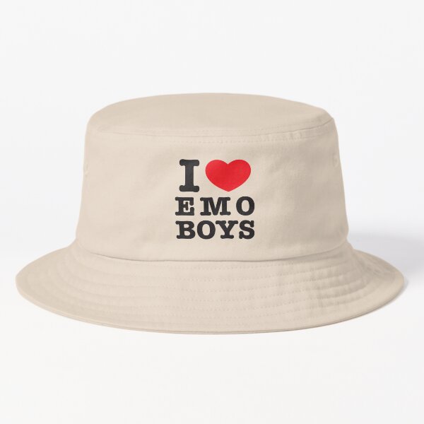 I Love Emo Boys I Heart Emo Boys Tshirt' Bucket Hat