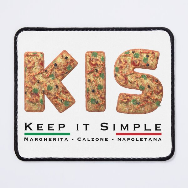 Item preview, KIS - Keep it Simple - Pizza designed and sold by Hell-Prints.