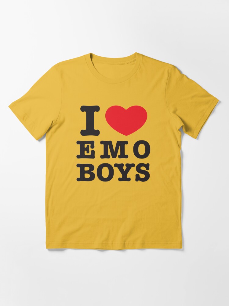 I Love or Heart Emo Boys Essential T-Shirt for Sale by heckgogh