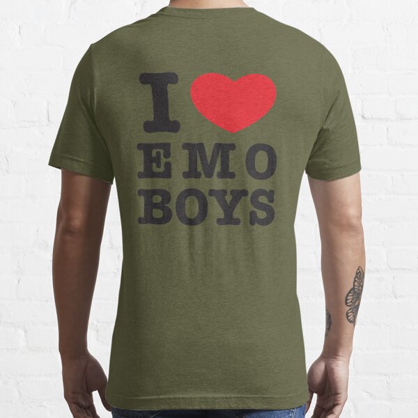 I Love or Heart Emo Boys Essential T-Shirt for Sale by heckgogh