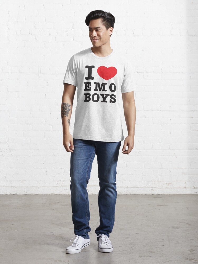 I Love or Heart Emo Boys Essential T-Shirt for Sale by heckgogh