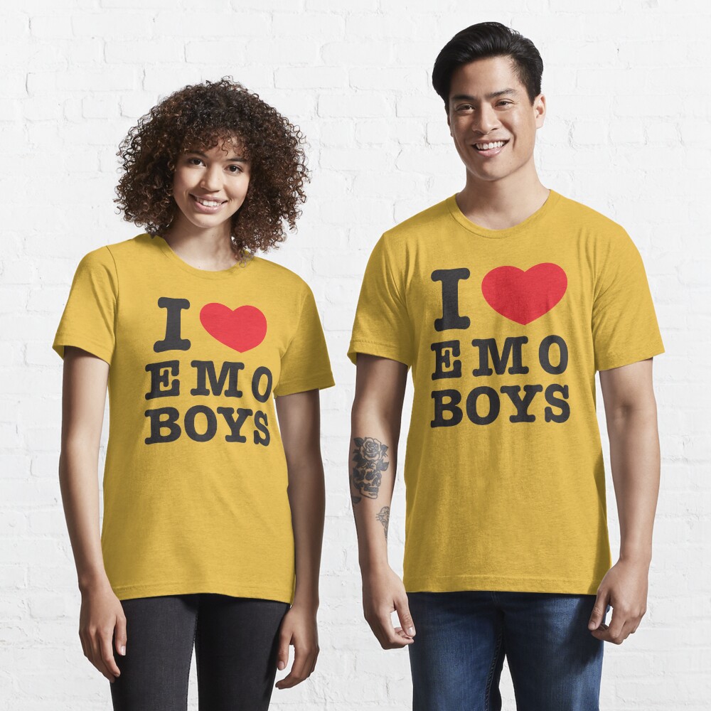 I Love or Heart Emo Boys Essential T-Shirt for Sale by heckgogh