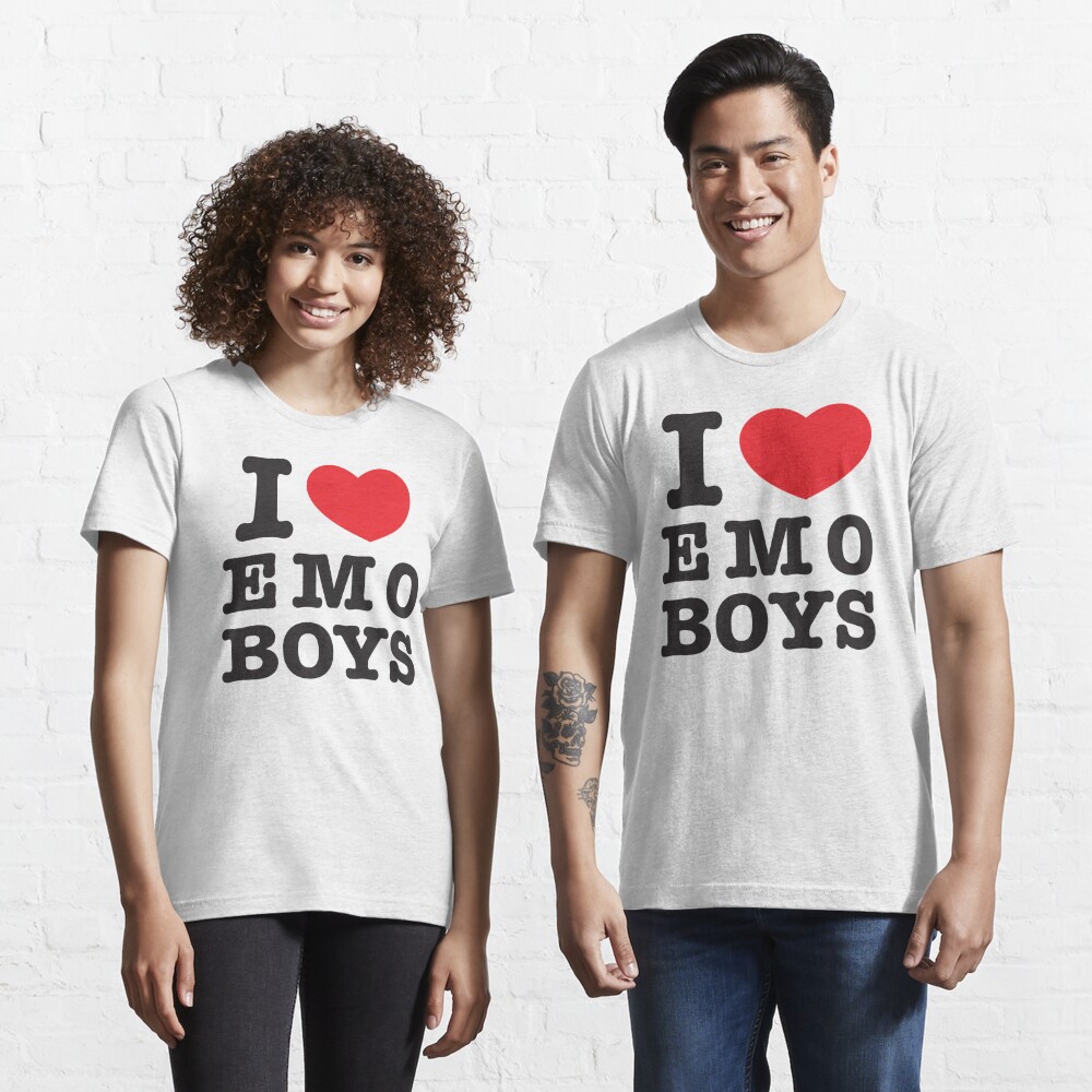 I Love or Heart Emo Boys Essential T-Shirt for Sale by heckgogh
