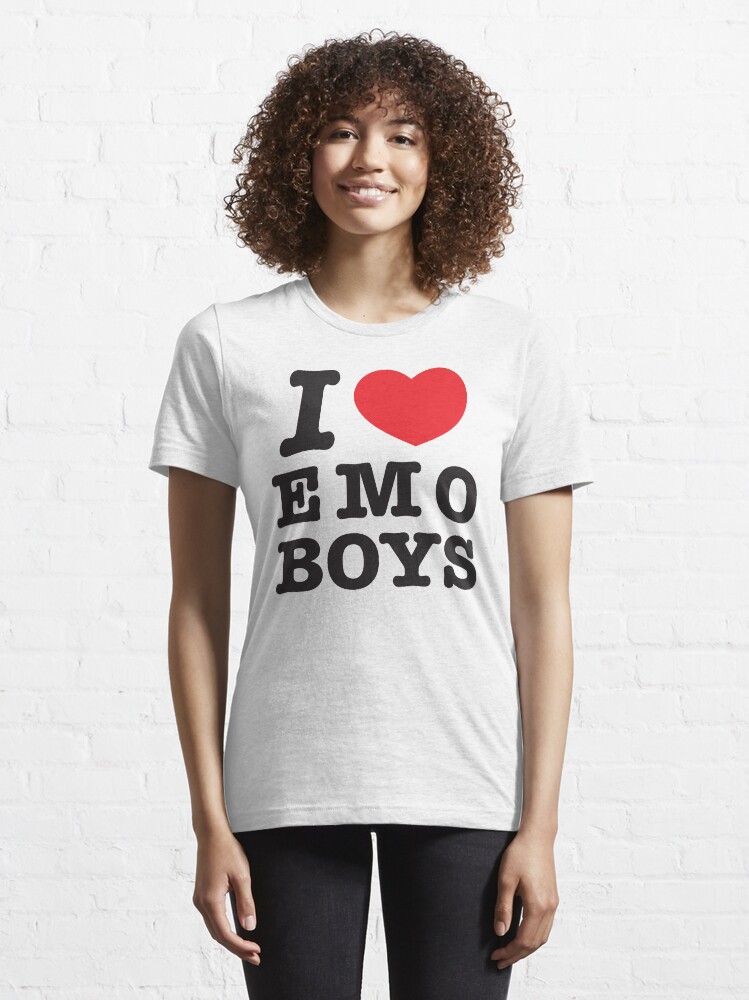 I Love or Heart Emo Boys Essential T-Shirt for Sale by heckgogh