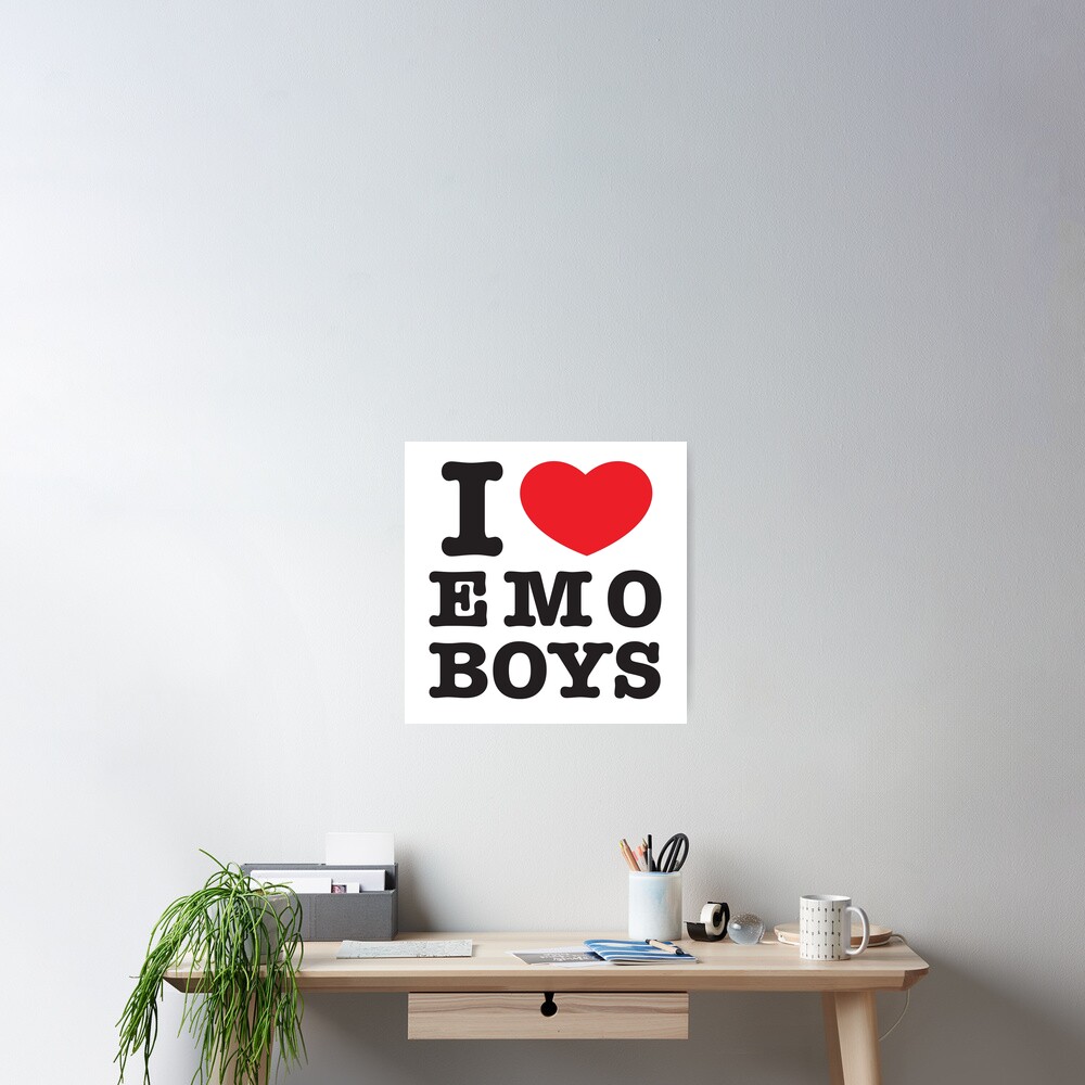 I Love or Heart Emo Boys Essential T-Shirt for Sale by heckgogh