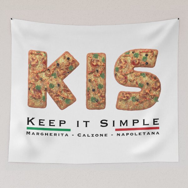 Item preview, KIS - Keep it Simple - Pizza designed and sold by Hell-Prints.