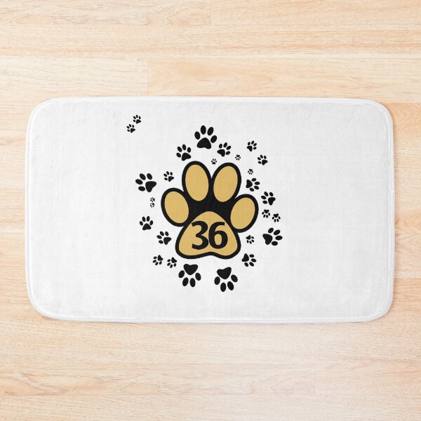 Item preview, Cute animal paw prints with number 36 - numbers designed and sold by MadandMean.
