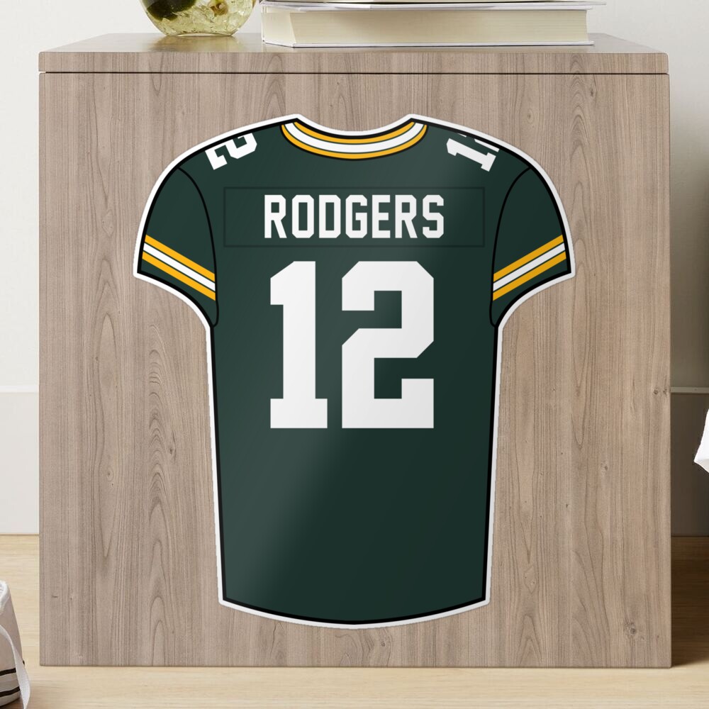 Aaron Rodgers Home Jersey Sticker for Sale by designsheaven