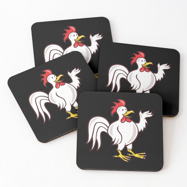 Item preview, Rooster Cockerel Waving Hello Cartoon   designed and sold by ApplingAcres.
