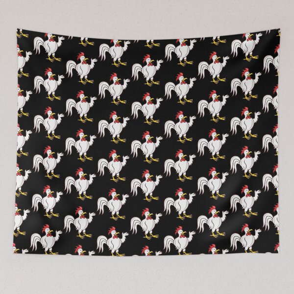 Item preview, Rooster Cockerel Waving Hello Cartoon   designed and sold by ApplingAcres.