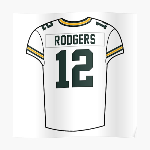 Aaron Rodgers Away Jersey' Poster for Sale by designsheaven