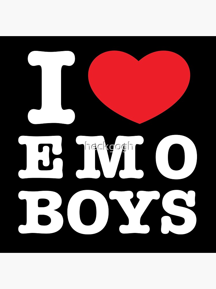 I Love Emo Boys I Heart Emo Boys Tshirt' Bucket Hat