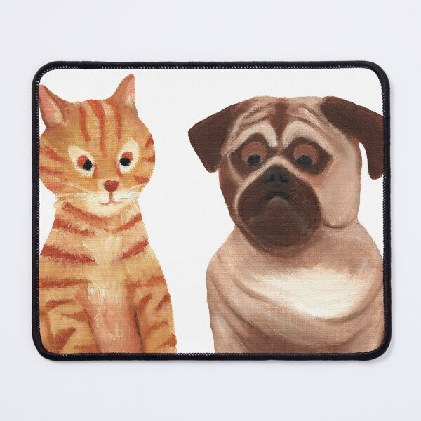 Item preview, Milo and Otis - Cat and Dog Painting designed and sold by Art by Kathleen Stuart.