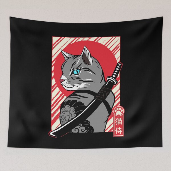 Item preview, Japan Samurai Cat designed and sold by predatorart93.
