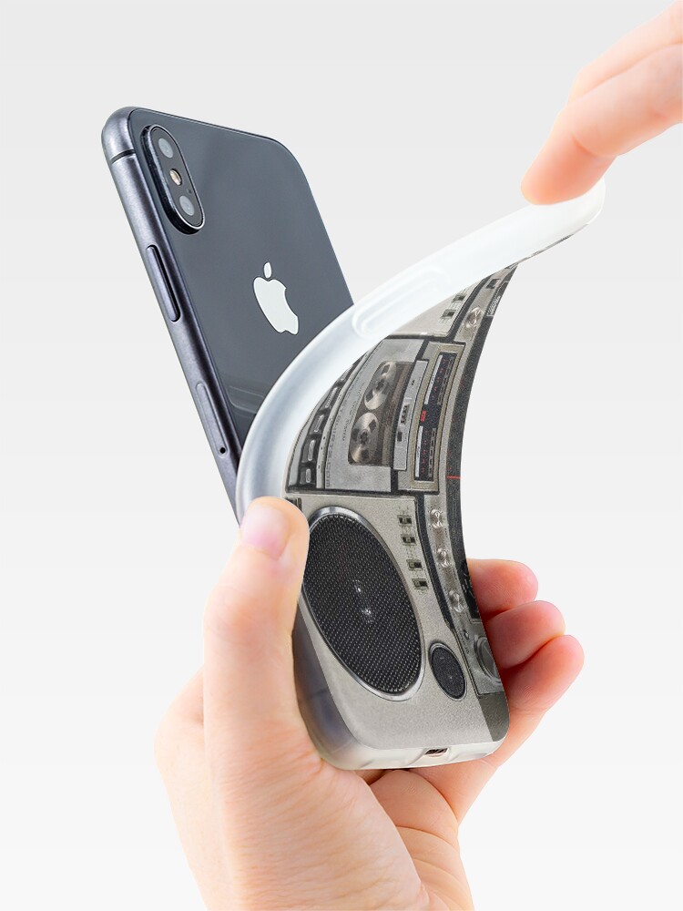 Alternate view of Vintage 80s Boombox Ghettoblaster iPhone Case & Cover