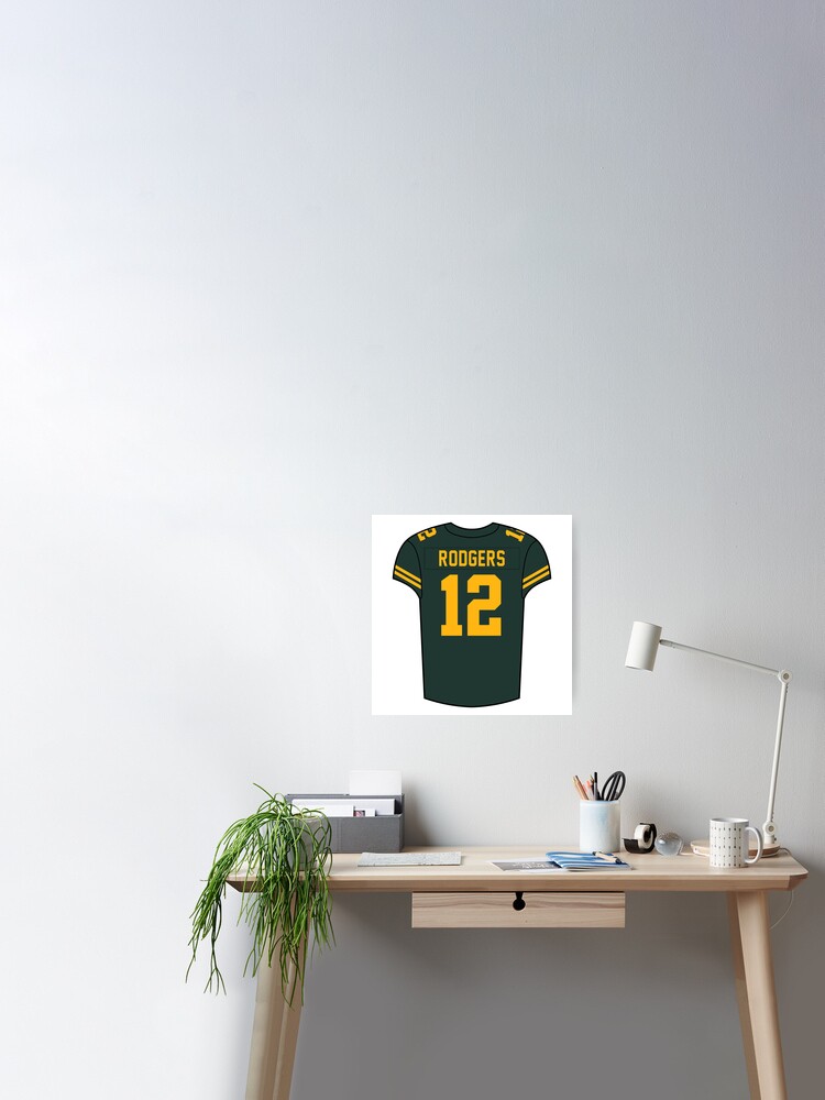 Aaron Rodgers Alternate Jersey' Poster for Sale by designsheaven