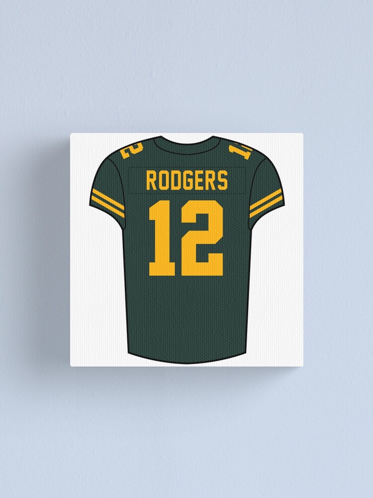 Aaron Rodgers Alternate Jersey Canvas Print for Sale by