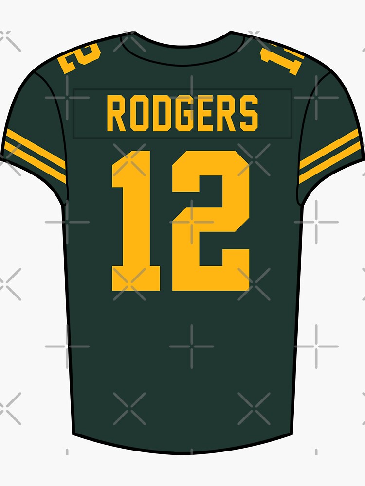 yellow aaron rodgers jersey