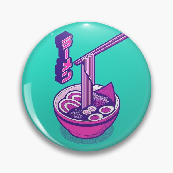 Item preview, Ramen Isometric - Aqua Magenta designed and sold by VoodooCircus.