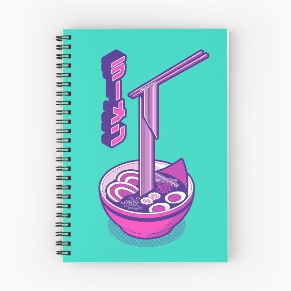 Item preview, Ramen Isometric - Aqua Magenta designed and sold by VoodooCircus.
