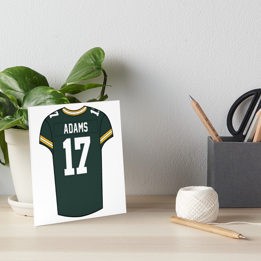 Davante Adams Home Jersey Art Board Print for Sale by designsheaven