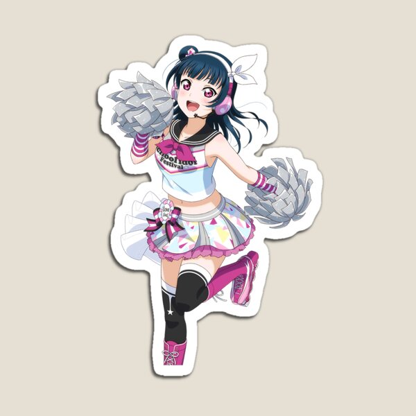 Aperçu de l'œuvre Tsushima "Yohane" Yoshiko Cheer Set Autocollant créée et vendue par Cat ☆.