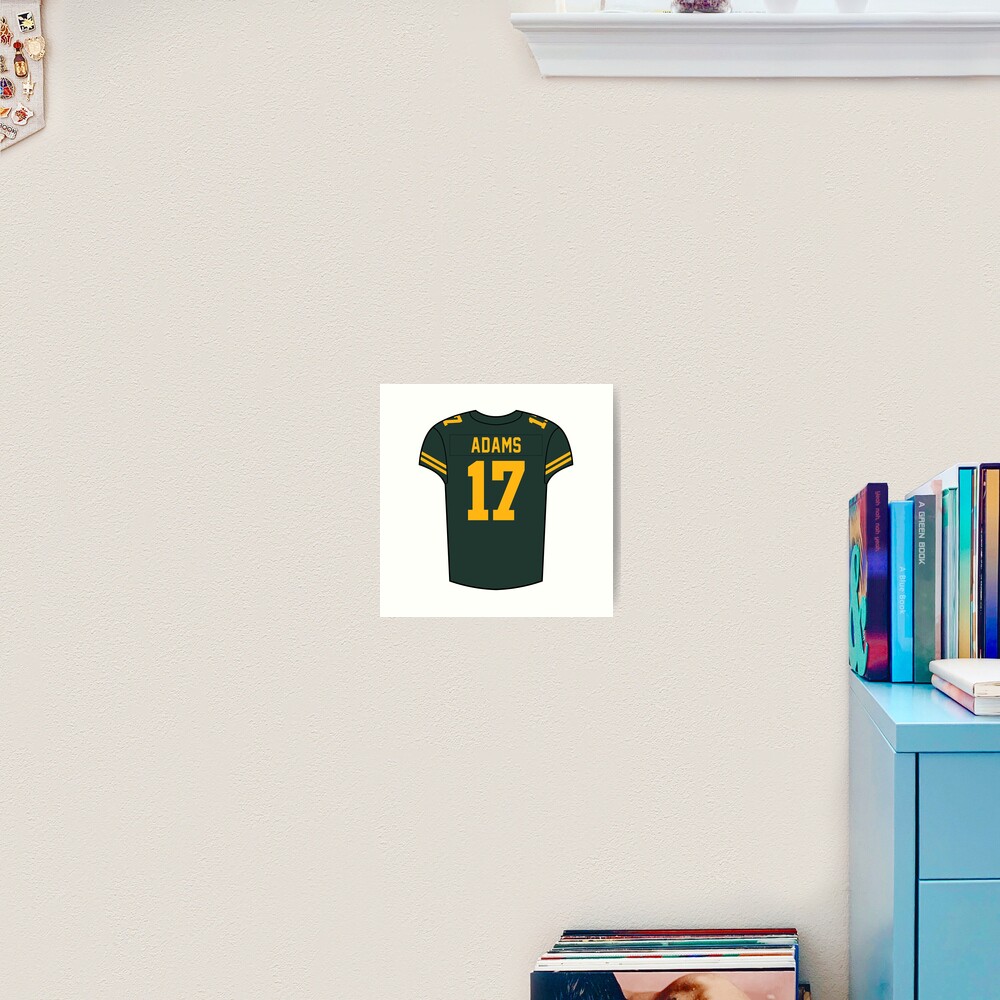 Davante Adams Alternate Jersey Art Board Print for Sale by