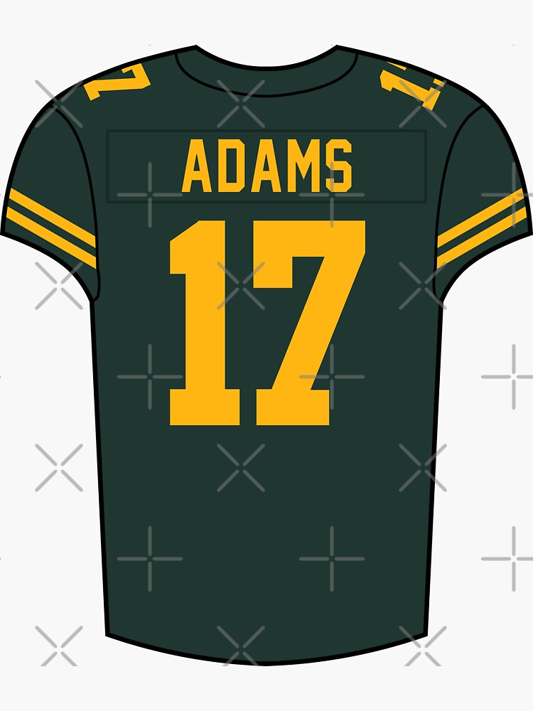 Davante Adams Alternate Jersey' Sticker for Sale by designsheaven