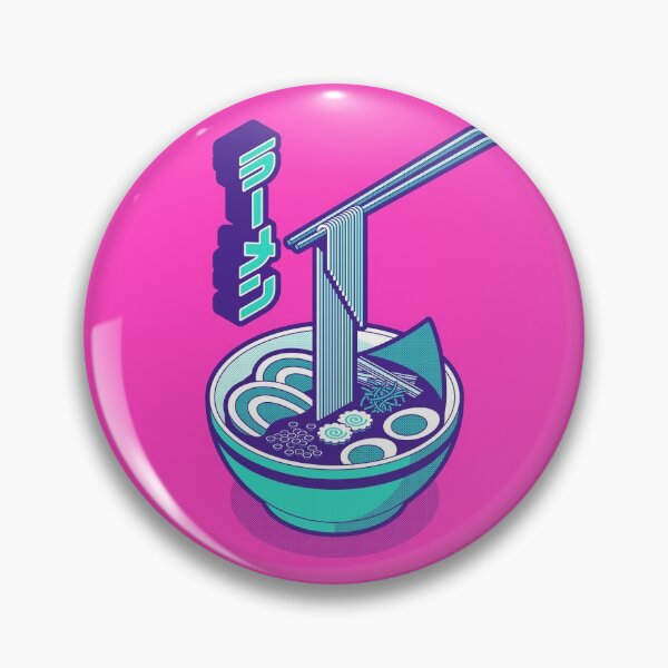 Item preview, Ramen Isometric - Magenta Aqua designed and sold by VoodooCircus.