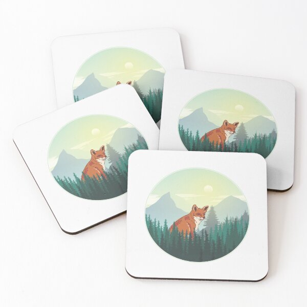 Item preview, A Fox in the Wild Sunset and Mountain designed and sold by Darabi.