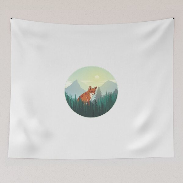 Item preview, A Fox in the Wild Sunset and Mountain designed and sold by Darabi.