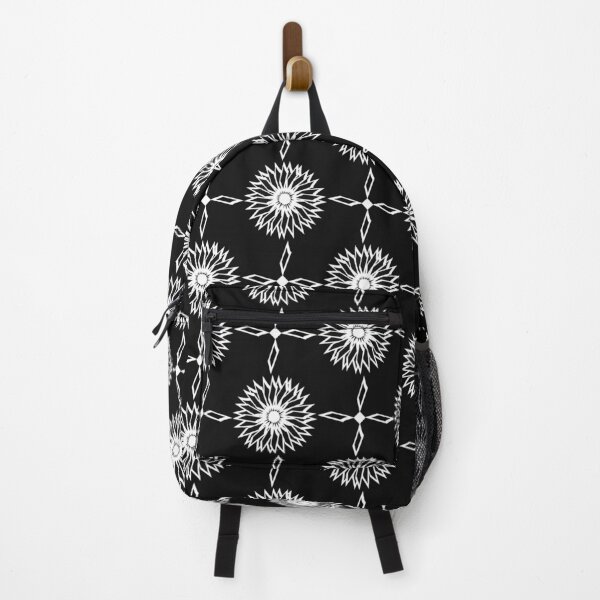 Item preview, black and white floral repeat pattern- P47 designed and sold by Zitality.