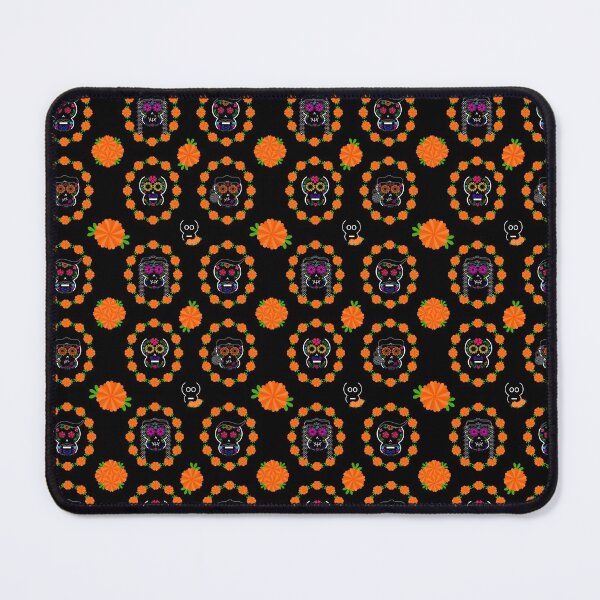 Item preview, Male&Female Mexican Calaveritas (Skulls) Pattern (DarkBG) designed and sold by mixMixtli.