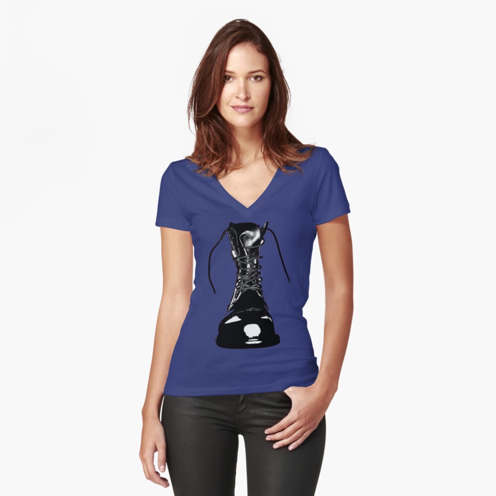 Item preview, Fitted V-Neck T-Shirt designed and sold by B-Rude.