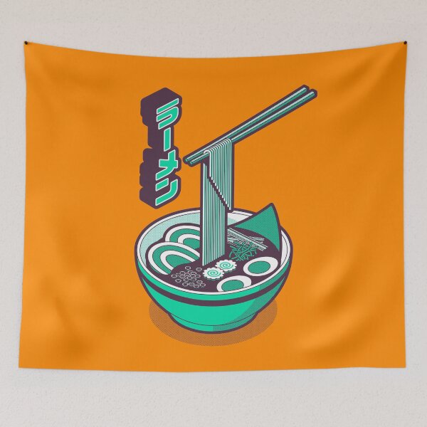 Item preview, Ramen Isometric - Orange Green designed and sold by VoodooCircus.