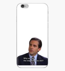 Vinilo o funda para iPhone Michael Scott - ¿Por qué eres tú como eres?