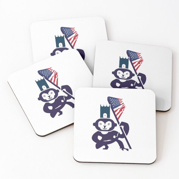 Item preview, American Flag t-shirt | Monkey Holding usa flag  designed and sold by KARTICK DUTTA.