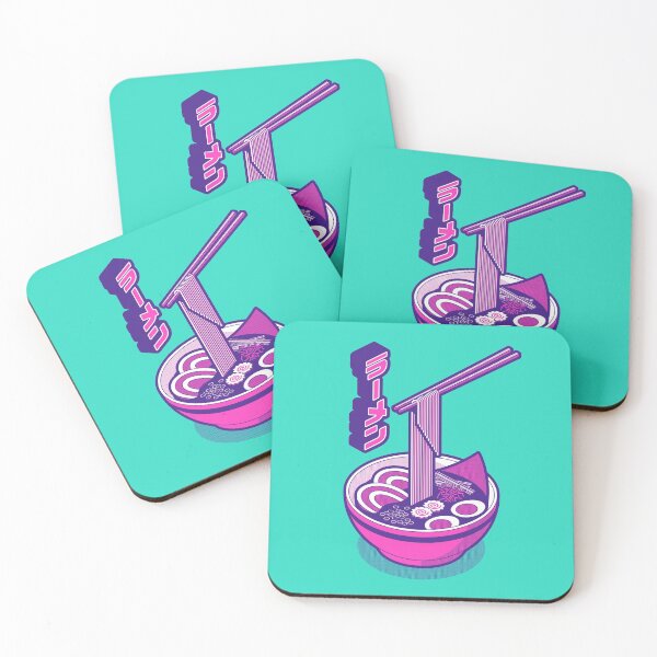 Item preview, Ramen Isometric - Aqua Magenta designed and sold by VoodooCircus.