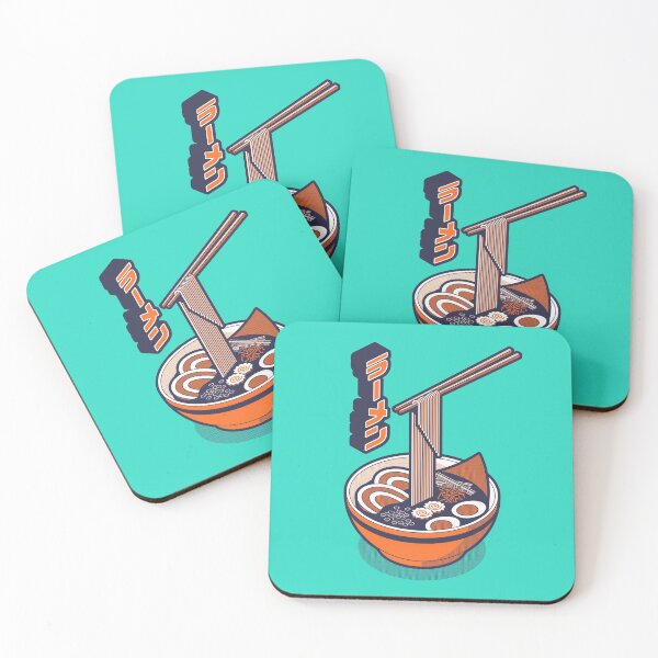 Item preview, Ramen Isometric - Aqua Orange designed and sold by VoodooCircus.