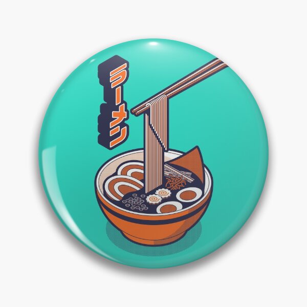 Item preview, Ramen Isometric - Aqua Orange designed and sold by VoodooCircus.